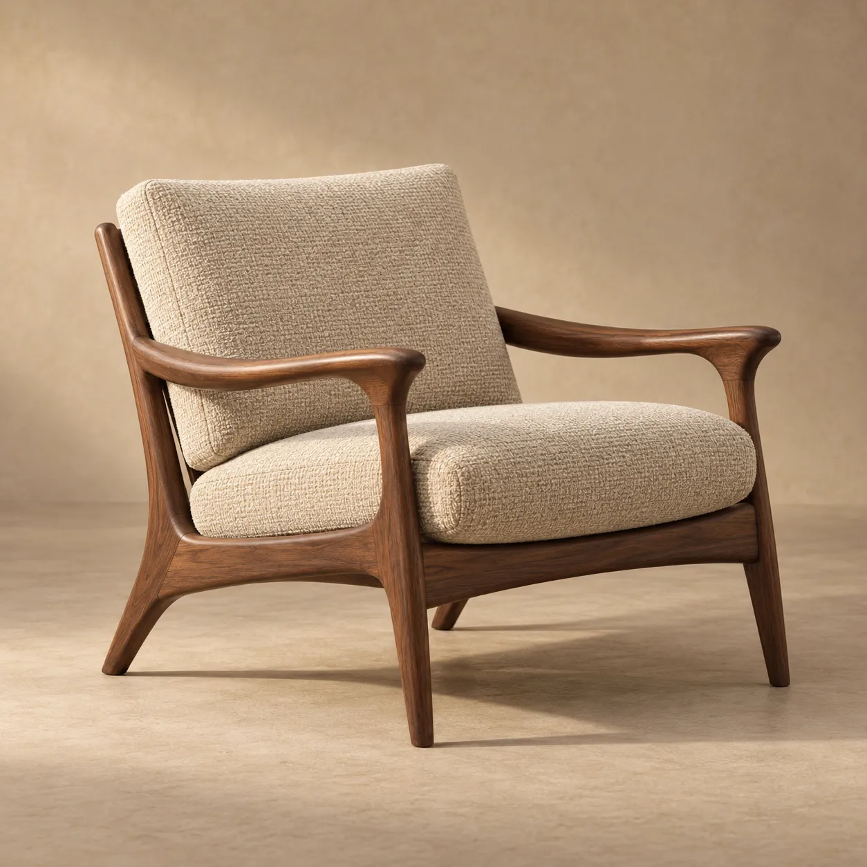 Sculpted lounge chair — sample product concept