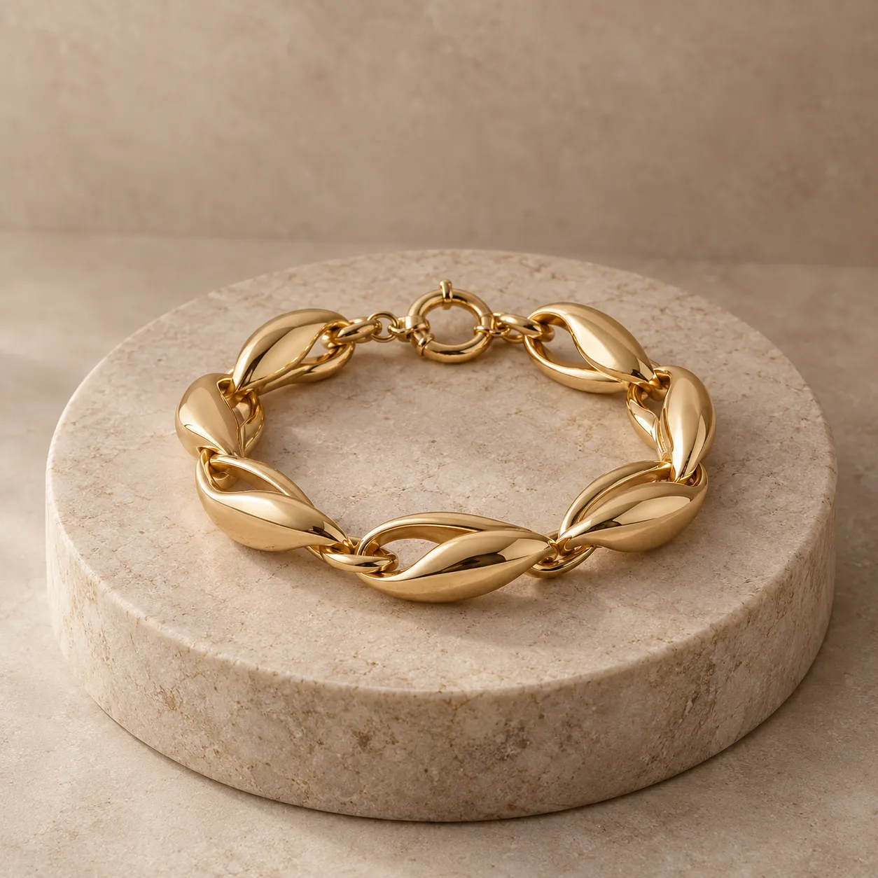 The sculptural link bracelet — sample product concept