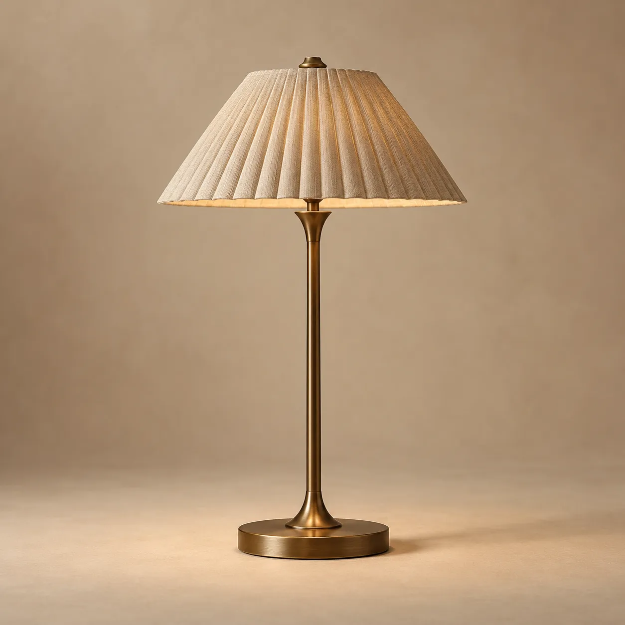 Linen shade lamp — sample product concept